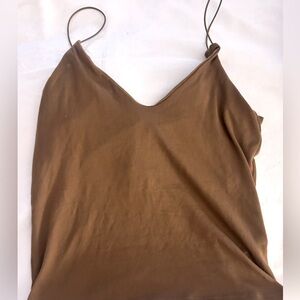 Gaze brown tank top